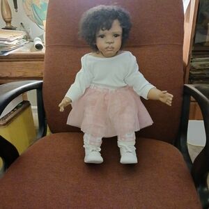 Adorable Pink and White Doll